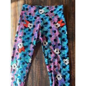 LuLaRoe Minnie Mouse Leggings One Size‎ Colorful Disney Print